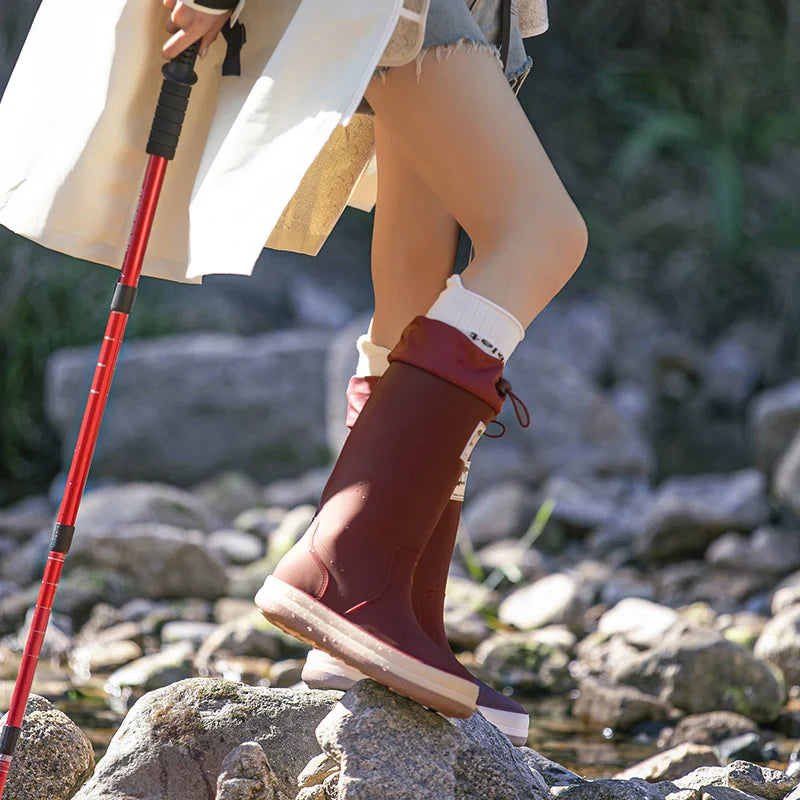 MistyStep | Stylish Lightweight Waterproof Rubber Rain Boots for Women