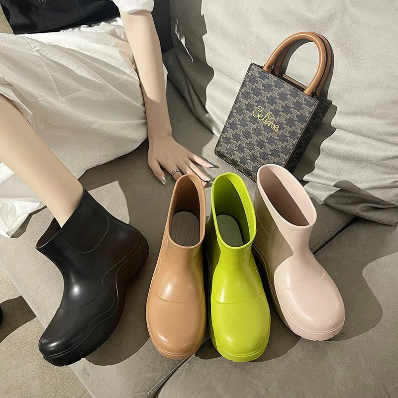 StormStride | Stylish Waterproof Anti-Slip Women's Rain Boots