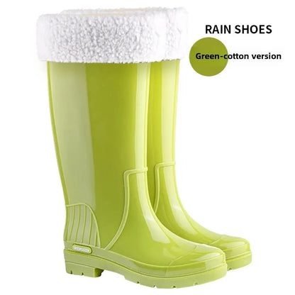 AquaCharm | Stylish Waterproof Mid-Calf Rain Boots for Women