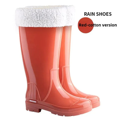 AquaCharm | Stylish Waterproof Mid-Calf Rain Boots for Women