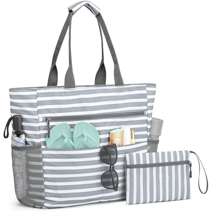 AquaVoyage | Spacious Stylish Waterproof Beach Bag for Summer Fun