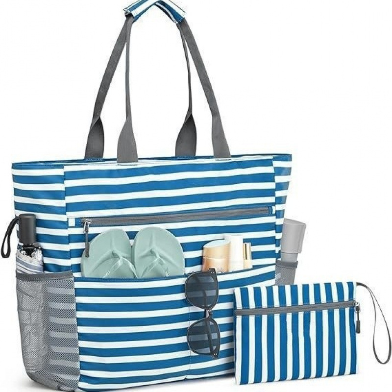 AquaVoyage | Spacious Stylish Waterproof Beach Bag for Summer Fun