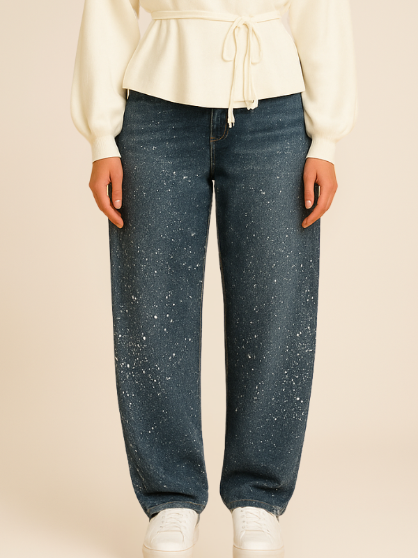 Classic Dark Wash High Waist Women's Jeans - BritishElegance