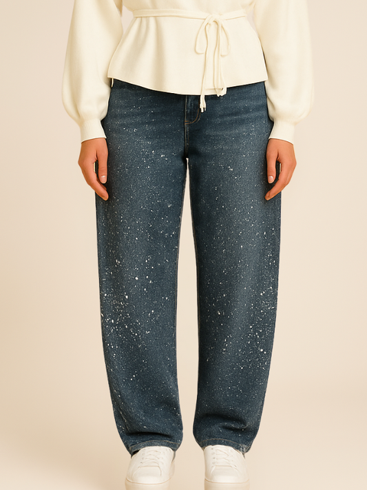 Classic Dark Wash High Waist Women's Jeans - BritishElegance