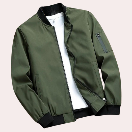 Artan | Men’s Autumn Bomber Jacket with Clean Minimalist Finish
