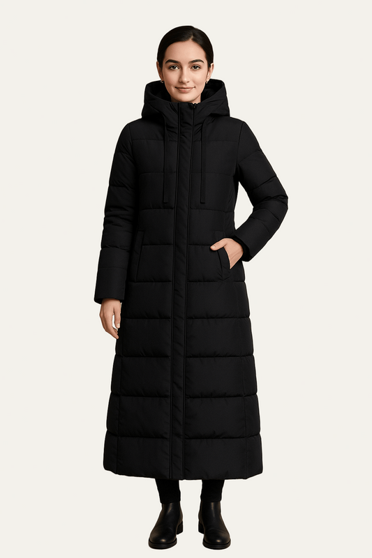 Women’s Maxi Long Hooded Quilted Puffer Coat