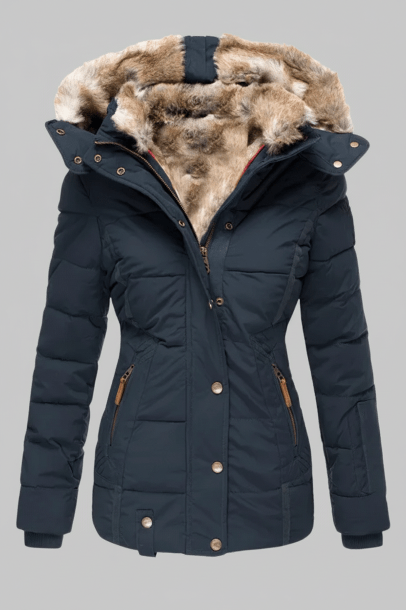 Women’s Luxe Faux Fur Puffer Jacket
