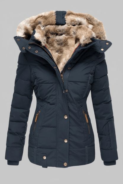 Women’s Luxe Faux Fur Puffer Jacket