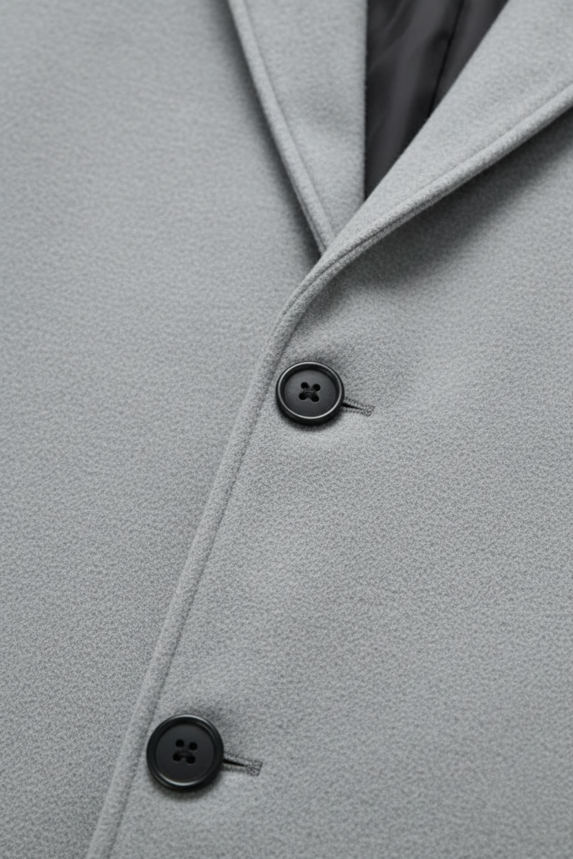 Men’s Classic Winter Single-Breasted Trench Coat