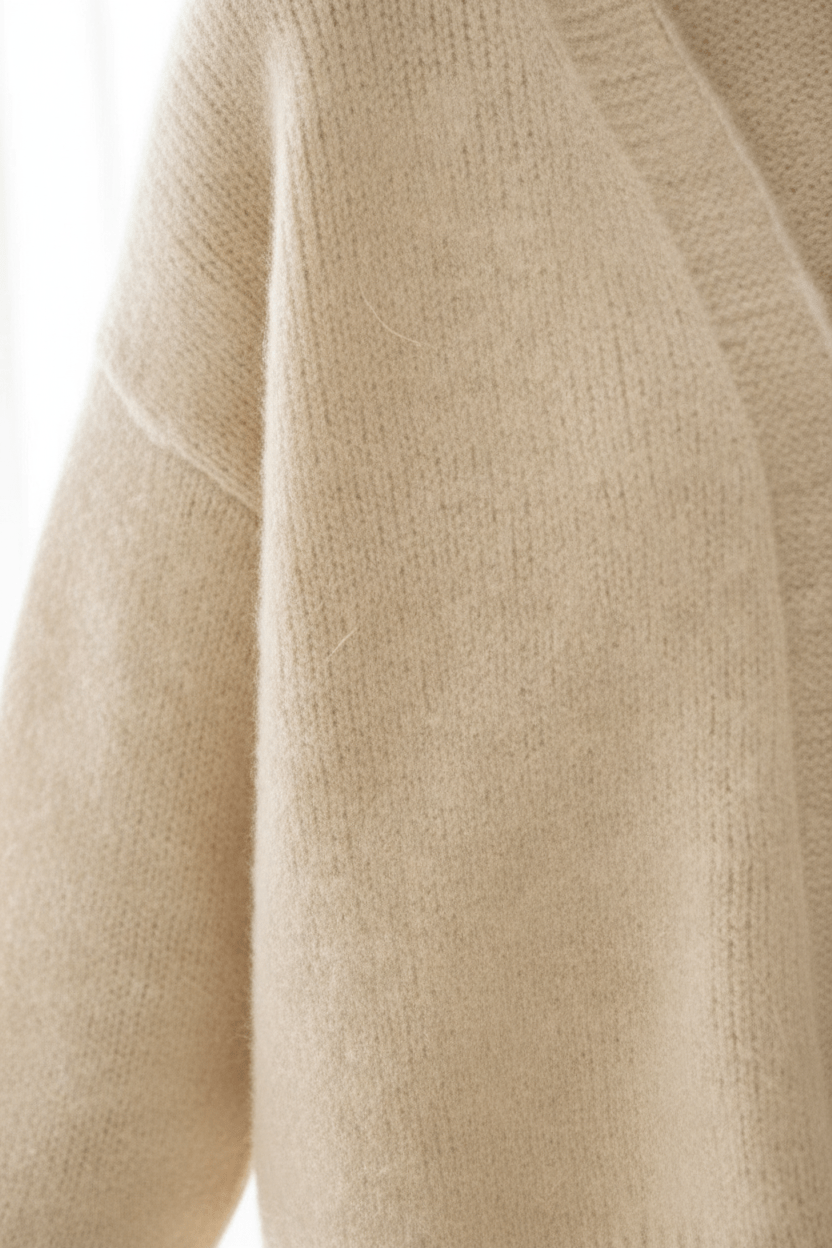 Women’s Oversized Fuzzy Knit Button Cardigan