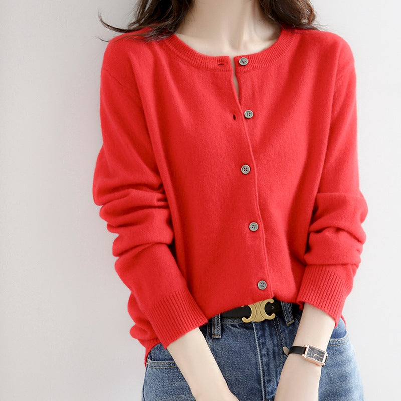 Audrey – Women's Basic Knit Cardigan