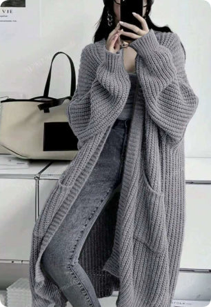 Rose | Long Knitted Jacket with Luxurious Look