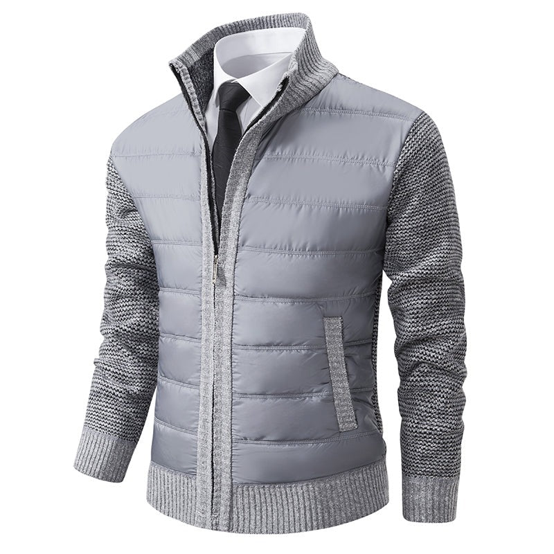 Warm Men's Puffer Zip Jacket