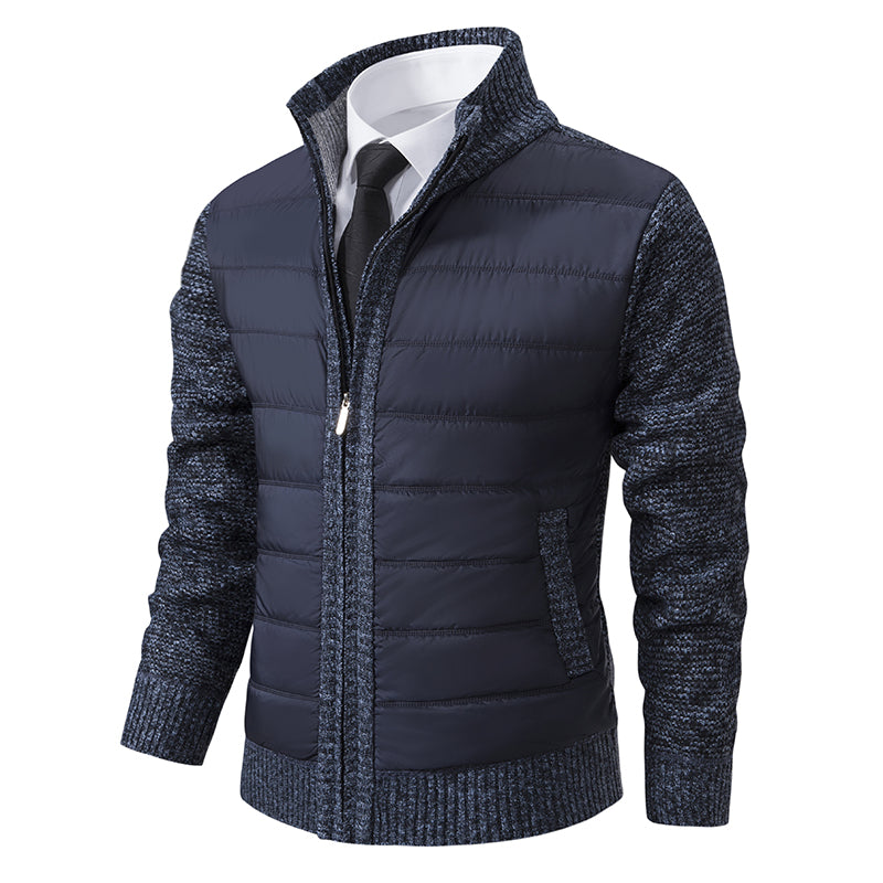 Men’s Quilted Hybrid Knit Sleeve Jacket