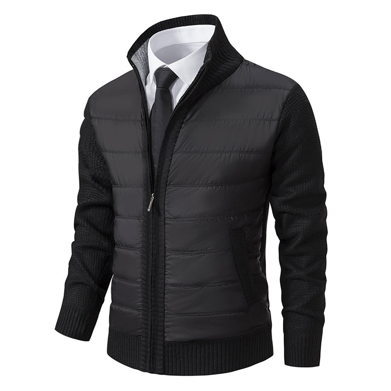 Men’s Quilted Hybrid Knit Sleeve Jacket