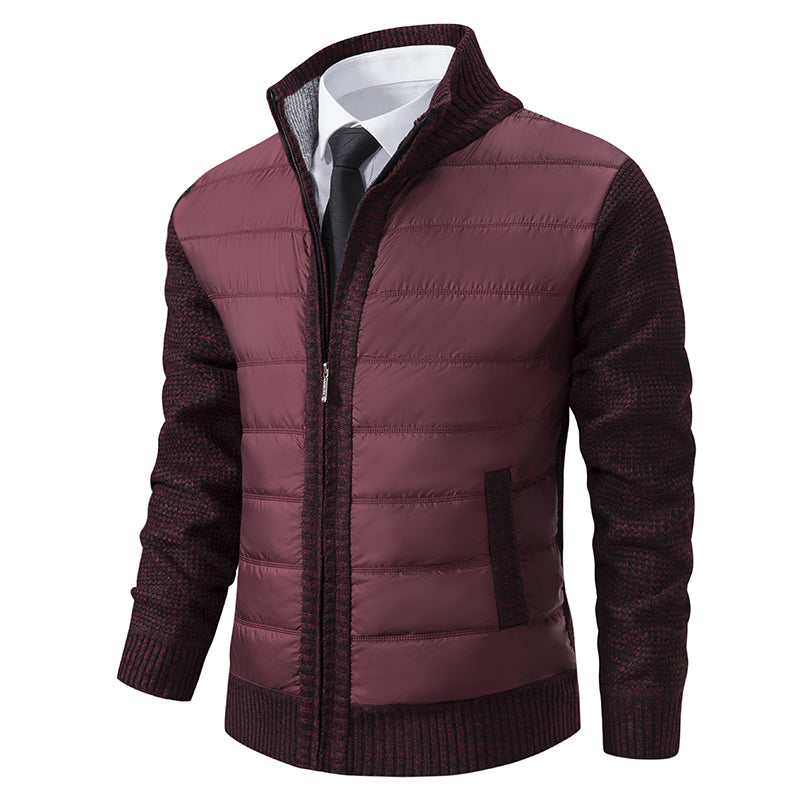 Warm Men's Puffer Zip Jacket - BritishElegance