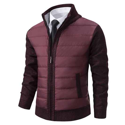 Warm Men's Puffer Zip Jacket - BritishElegance