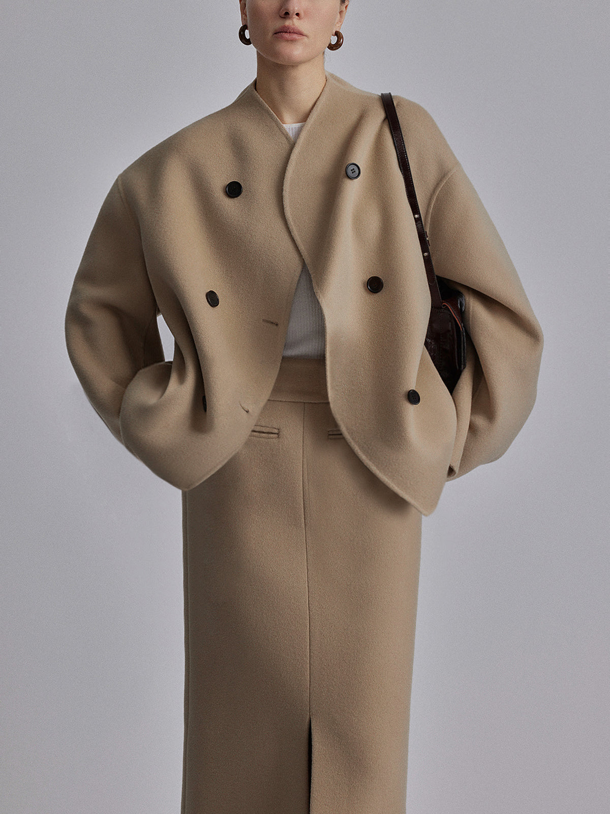Classic Double Breasted Women's Coat