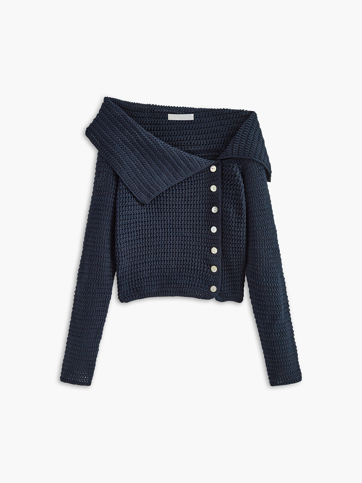Chic Women's Cold Shoulder Long Sweater - BritishElegance