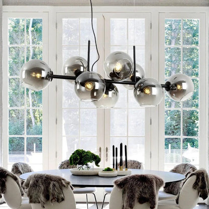 Round Glass Pendant Chandelier