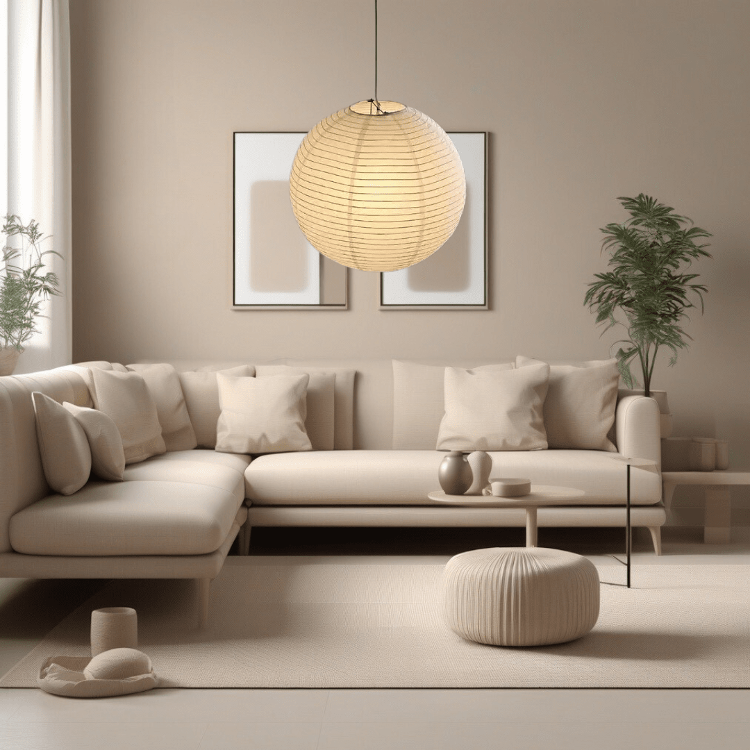 Soft French Glass Ball Pendant Lighting - BritishElegance