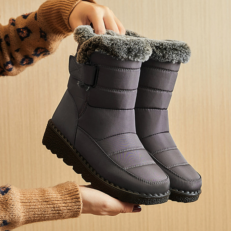 Luxury Women's Warm Snow Boots with Faux Fur Lining