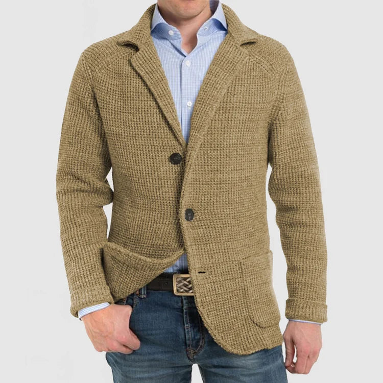 Classic Fit Men's Knit Blazer Jacket