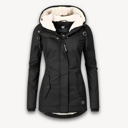Women's Waterproof Winter Jacket with Faux Fur Lining