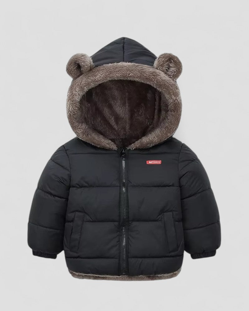 Toddler’s Cozy Bear Ear Puffer Jacket