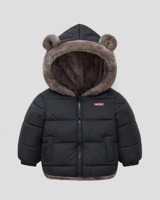 Toddler’s Cozy Bear Ear Puffer Jacket