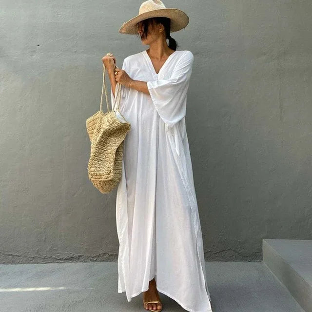Casual Floral Maxi Sundress for Women - BritishElegance