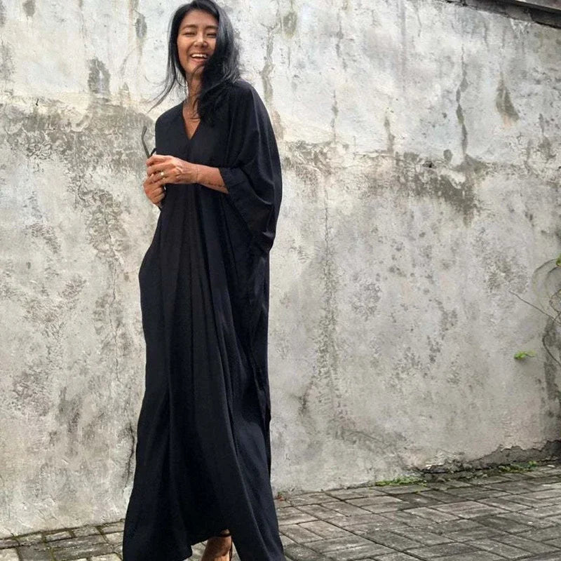 Casual Floral Maxi Sundress for Women