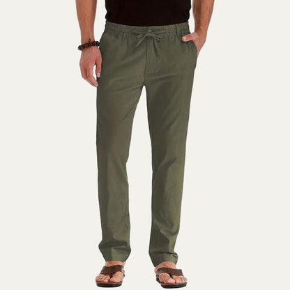 Men’s Relaxed Fit Casual Drawstring Trousers