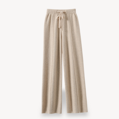 Women's Cashmere Wide-Leg Pants - Luxurious Loungewear