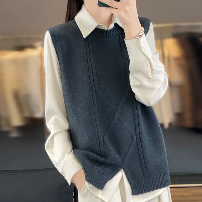 Women’s Soft Cashmere Knit Vest