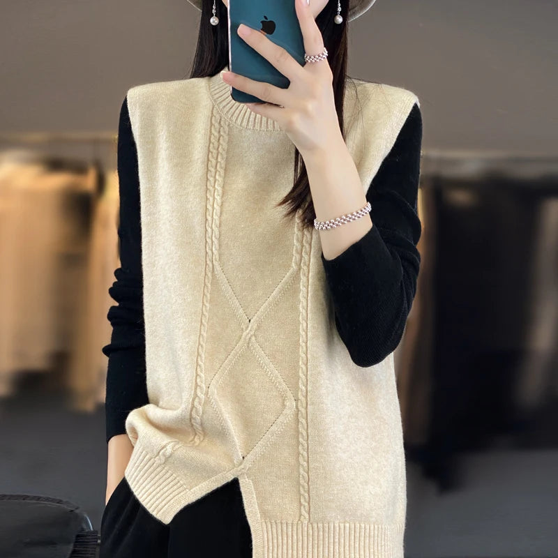 Women's Cashmere O-neck Pullover