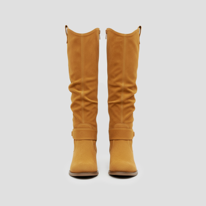 Women’s Slouchy Buckle Knee-High Boots