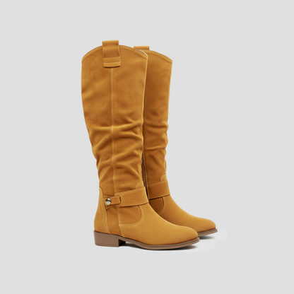 Women’s Slouchy Buckle Knee-High Boots