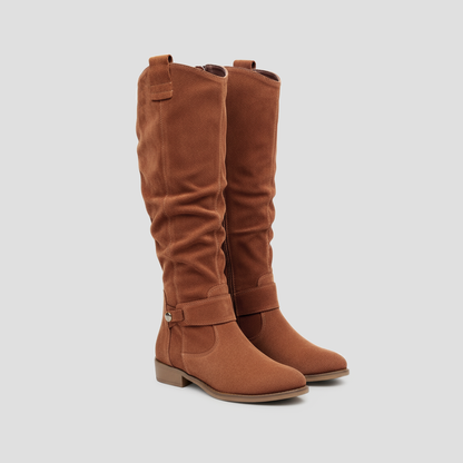 Women’s Slouchy Buckle Knee-High Boots