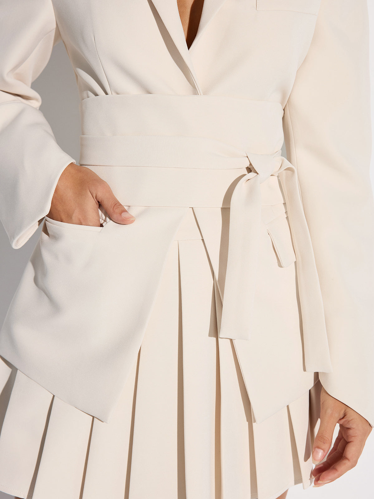 Reese | Belted Cinched Waist Blazer