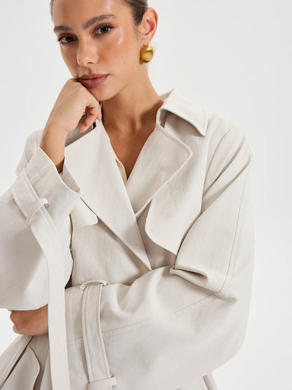 Lyanna | Belted Double-breasted Trench Coat