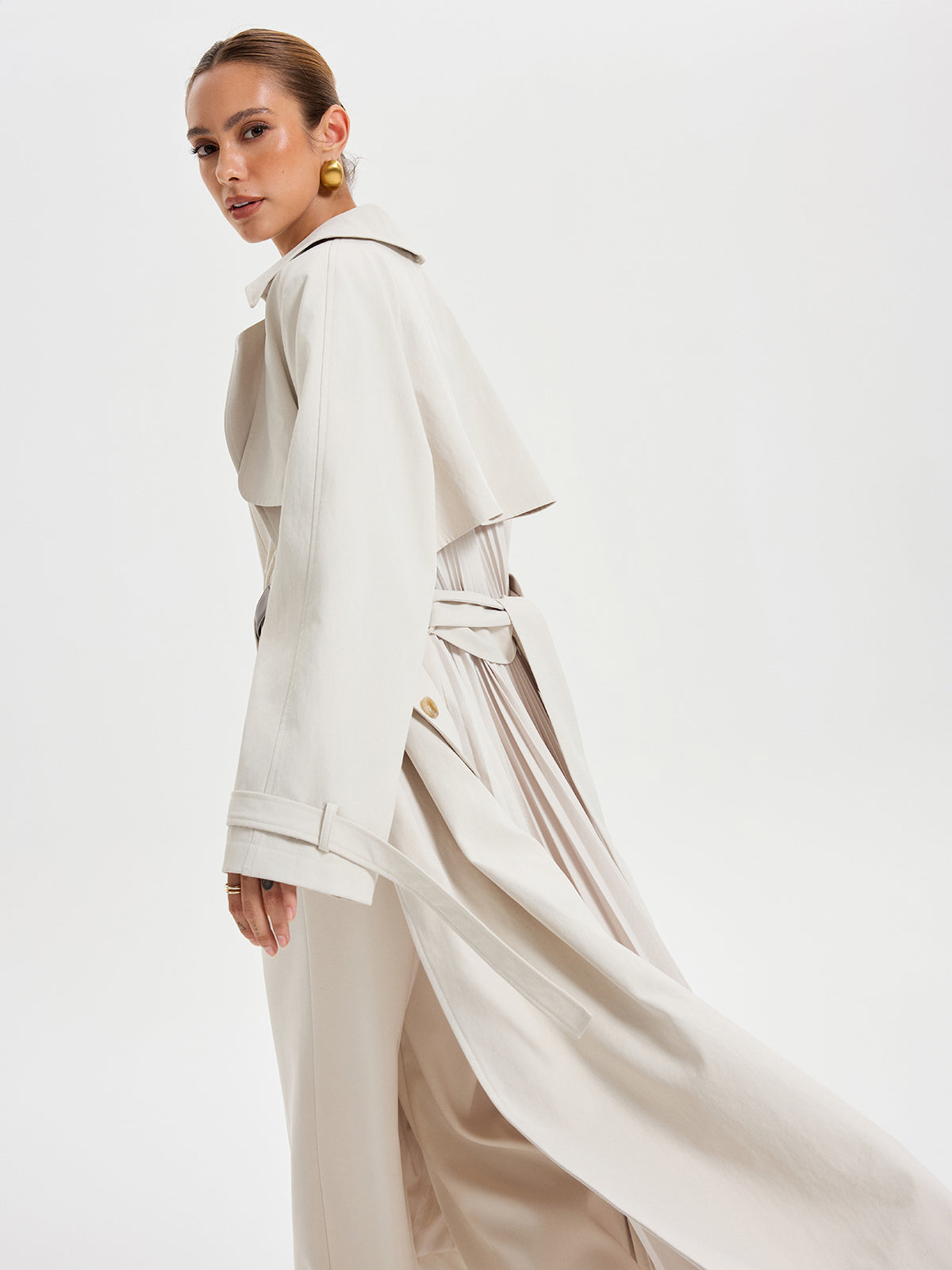 Lyanna | Belted Double-breasted Trench Coat