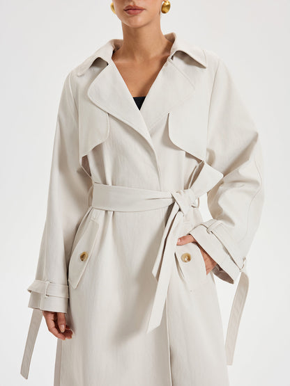 Lyanna | Belted Double-breasted Trench Coat