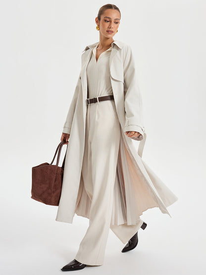 Lyanna | Belted Double-breasted Trench Coat