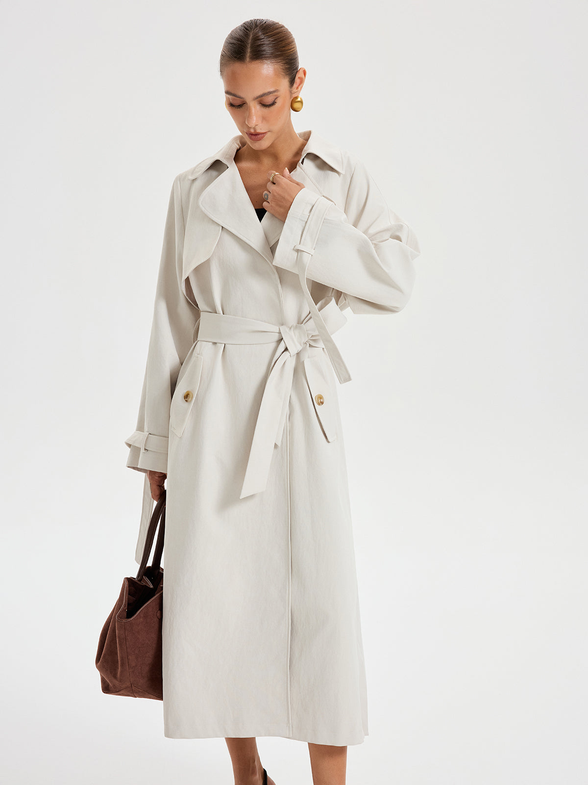Lyanna | Belted Double-breasted Trench Coat