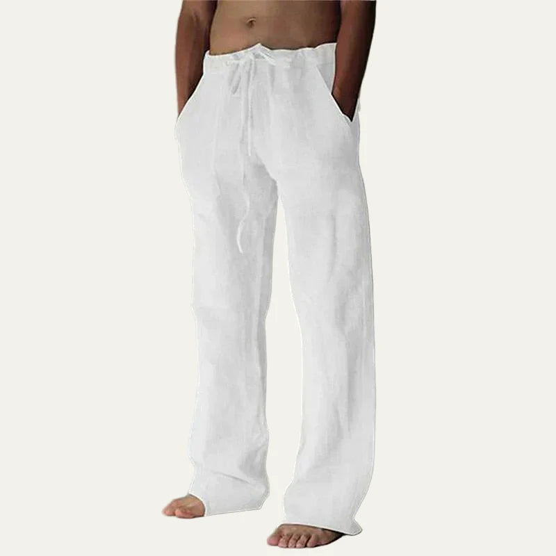 Men’s Wide Leg Drawstring Beach Pants