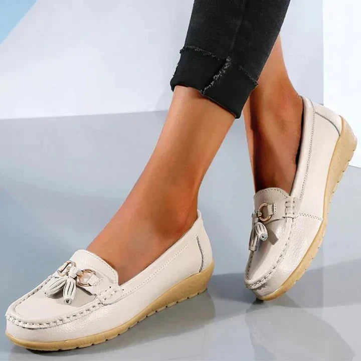 Leather orthopedic moccasins: Lou
