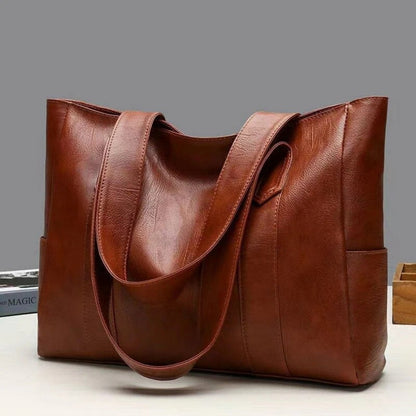 Classic Ladies Faux Leather Tote Bag
