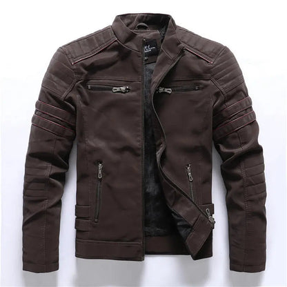 Biker Jacket with Silhouette for Men