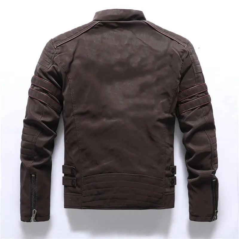 Biker Jacket with Silhouette for Men